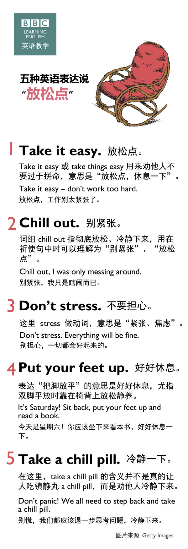 高强度工作或学习后需要放松 学习五种“放松”英语