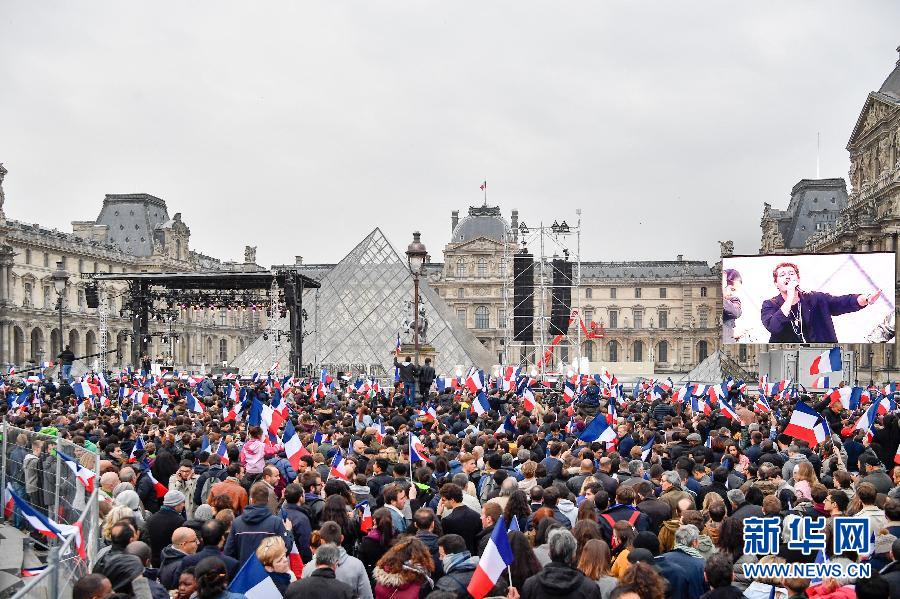马克龙在法国总统选举第二轮投票中获胜