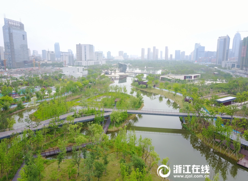 城市生态新地标 宁波鄞州“绿肺”即将竣工