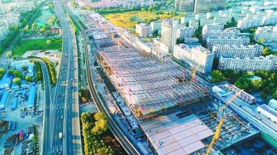 京张高铁清河站下月封顶