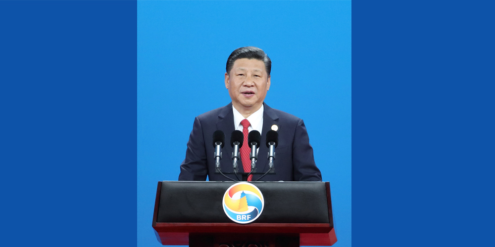 习近平出席“一带一路”国际合作高峰论坛开幕式并发表主旨演讲