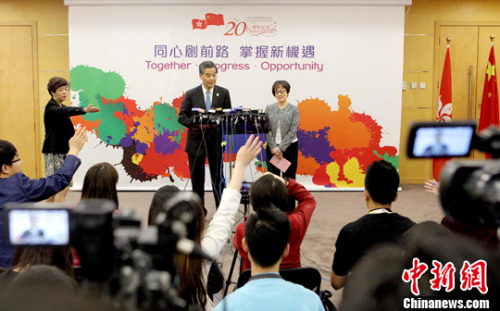 梁振英：香港可乘“一帶一路”倡議推動社會和經濟更好發展