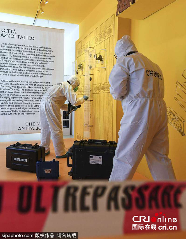 意大利庞贝古城文物被盗 调查人员现场勘查(高清组图)