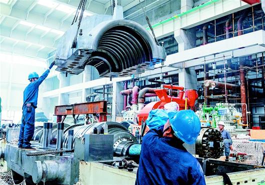 京能十堰热电进入调试阶段