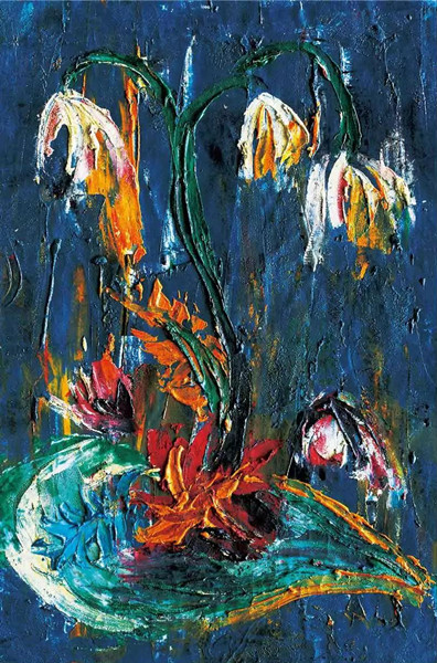 李青萍创作的绘画作品.上海东湾艺术中心 供图