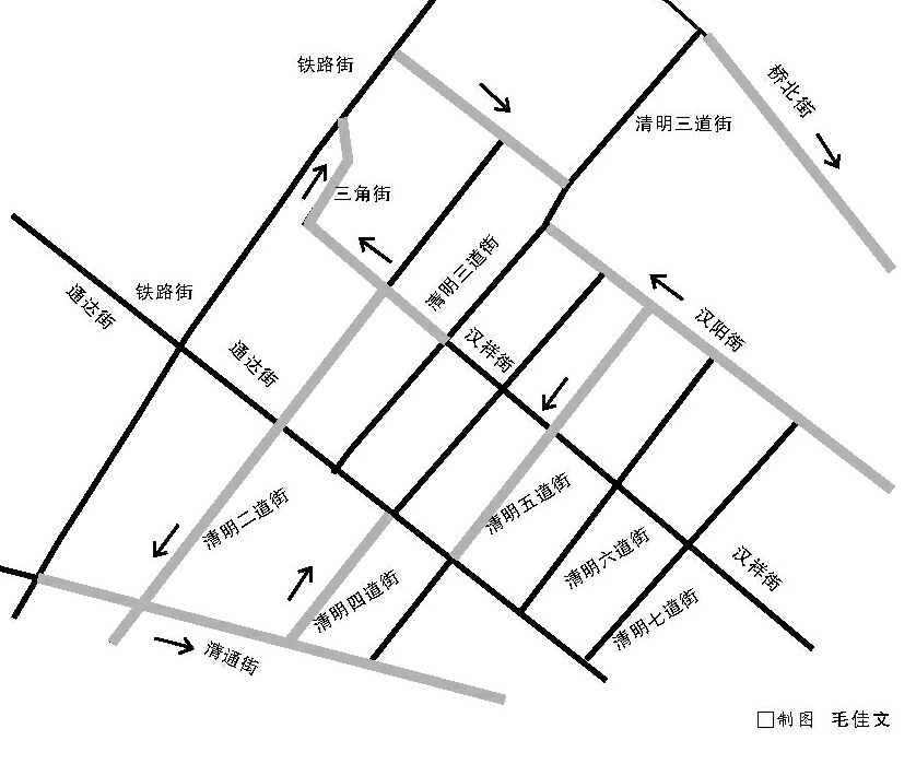 10月8日起哈市南岗清明片区桥北街汉阳街等路段变单行