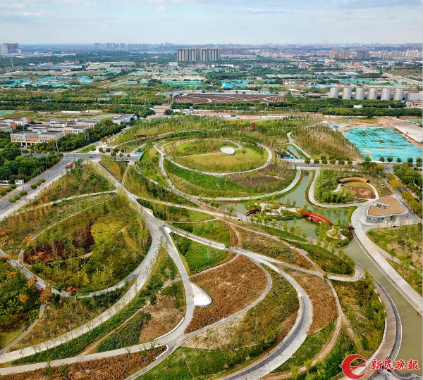城市动态山水卷 最大开放式绿地：桃浦中央绿地将于本月底先行开放