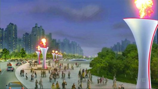 【区县新闻】国内唯一大型火焰水景落户大宁公园