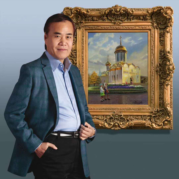 【上海】【艺术品鉴赏】油画家黄快发代表作：《神圣的殿堂》