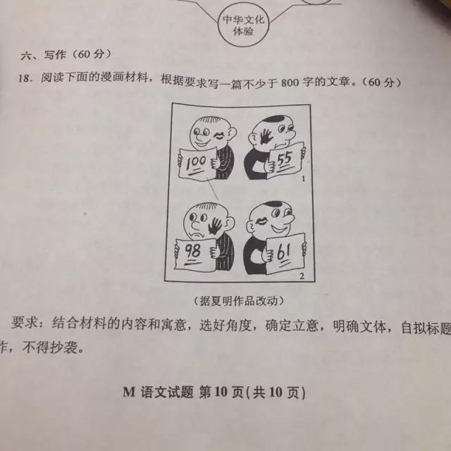 盘点40年高考作文题 你高考那年的题目是啥?