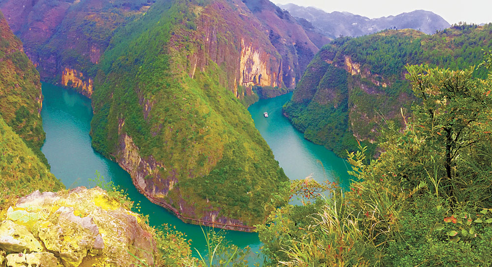 【焦点图】巫山鱼头湾美景如画