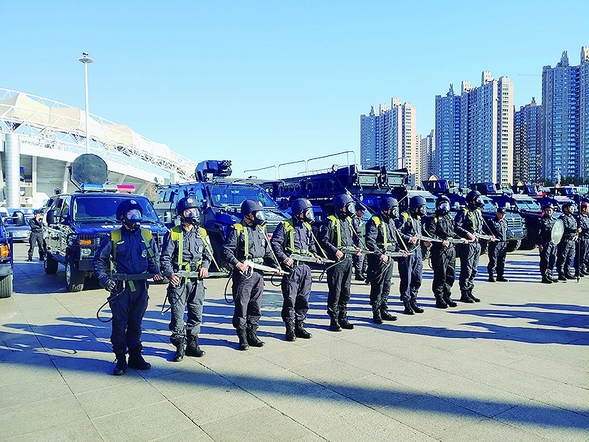 哈尔滨市公安局2018年应急处突队伍实战演练