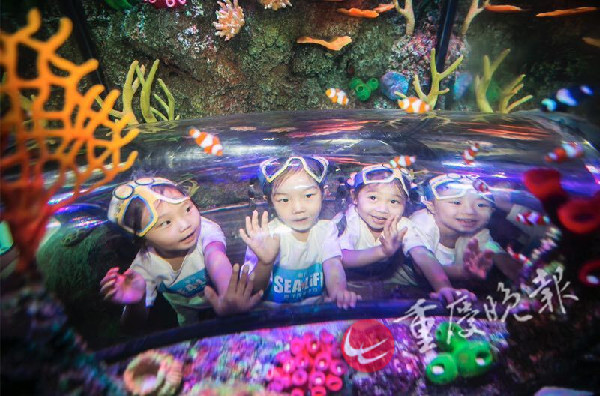 【長嘉匯專題列表】重慶海洋探索中心對外迎客 互動體驗獲遊客青睞