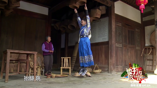 图片默认标题_fororder_田亮表演“陆地跳水”