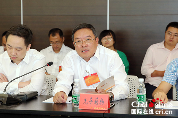 城市产业发展大会高新区分会场分组讨论代表企业发言(摄影 高武辉)