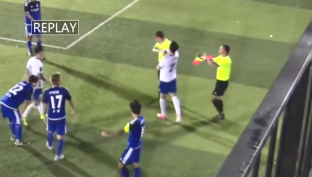 足协调查裁判被掌掴事件 非常恶劣将全国禁赛