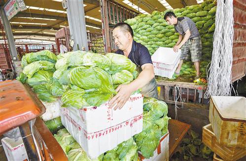 【社会民生】双福农贸城蔬菜供应量足价稳