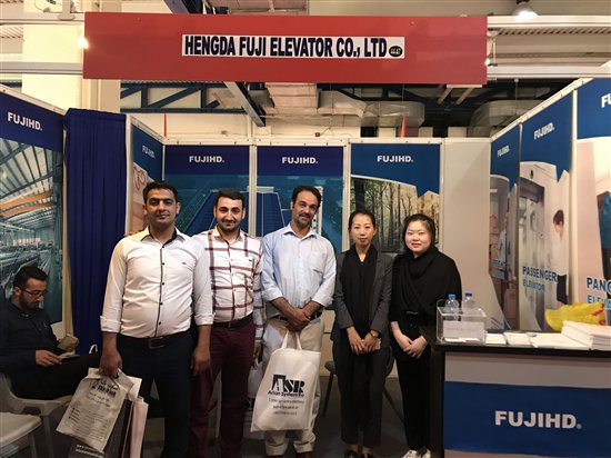 恒达富士电梯精彩亮相第六届伊朗电梯设备展览会