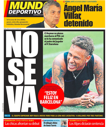 内马尔宣称在巴萨很幸福 巴黎报价只是报复巴萨? 内马尔宣称在巴萨很幸福 巴黎报价只是报复巴萨?