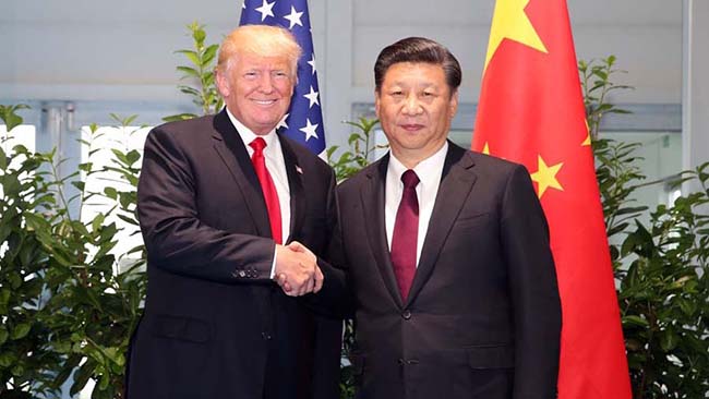 Ши Жиньпин, Доналд Трамптай уулзав