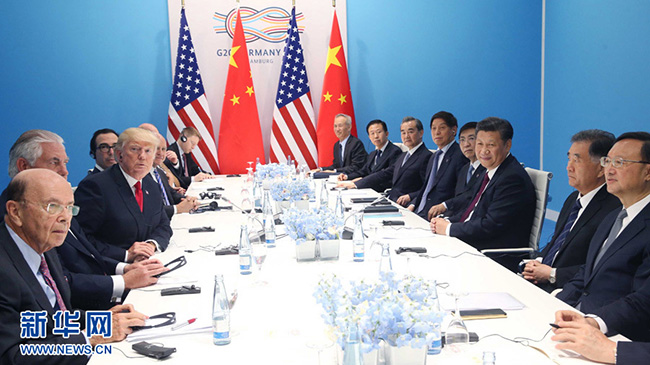 Ши Жиньпин, Доналд Трамптай уулзав