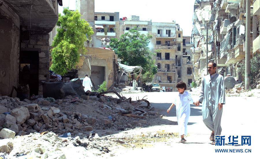 记者手记：艰难困顿　生生不息——记危楼中顽强生活的阿勒颇居民