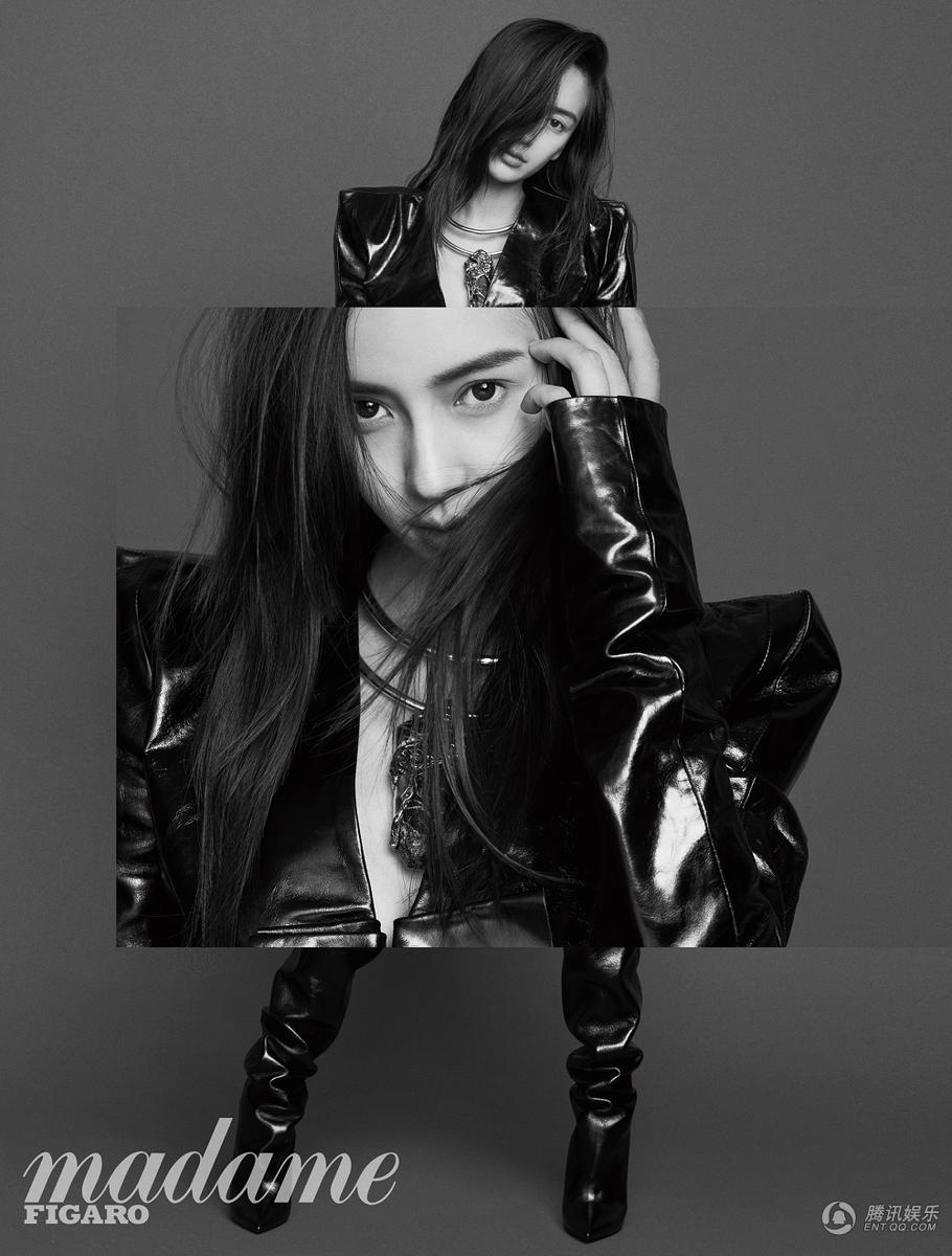 angelababy八月黑白大片展现沉静力量